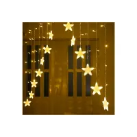 Гірлянда Chomik Штора зірки 136 LED теплий білий, 3 м, від мережі (5900779880030) - 5