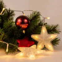 Гірлянда Chomik Штора зірки 136 LED теплий білий, 3 м, від мережі (5900779880030) - 6