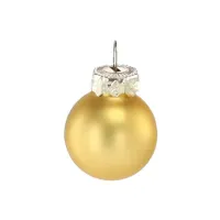 Ялинкова іграшка Chomik скляні кульки 24 шт, 2,5 см, золотисті (5900779882126_1) - 2
