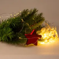 Гірлянда Chomik Штора" 150 LED теплий білий, 3x1,5 м, USB, з пультом, IP20, від мережі (5900779898479) - 3