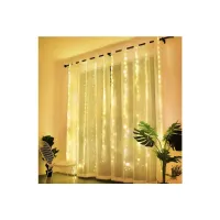 Гірлянда Chomik Штора" 150 LED теплий білий, 3x1,5 м, USB, з пультом, IP20, від мережі (5900779898479) - 6