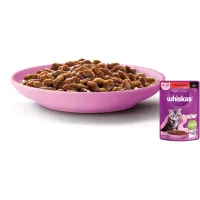 Вологий корм для кішок Whiskas Kitten Яловичина в соусі 85 г (5900951301957) - 2