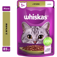 Влажный корм для кошек Whiskas Ягненок в желе 85 г (5900951302176) - Image 3