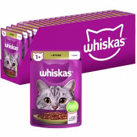 Влажный корм для кошек Whiskas Ягненок в желе 85 г (5900951302176) - Image 1