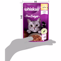 Влажный корм для кошек Whiskas Pure Delight курица в желе 85 г (5900951303333) - Image 6