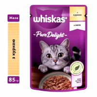 Влажный корм для кошек Whiskas Pure Delight курица в желе 85 г (5900951303333) - Image 1