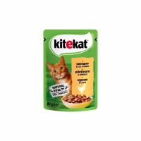 Вологий корм для кішок Kitekat з куркою в соусі 85 г (5900951307355) - Image 1