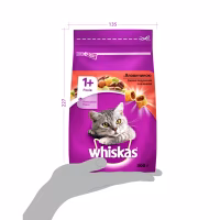 Сухий корм для кішок Whiskas з яловичиною 300 г (5900951356902) - Image 3