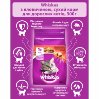 Сухий корм для кішок Whiskas з яловичиною 300 г (5900951356902) - Image 4