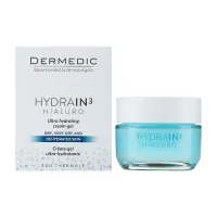 Крем для обличчя Dermedic Hydrain 3 Hialuro Ультра зволожувальний крем-гель 50 мл (5901643172718) - 2