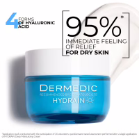 Крем для обличчя Dermedic Hydrain 3 Hialuro Глибокого зволоження Денний 50 г (5901643176280) - Image 3