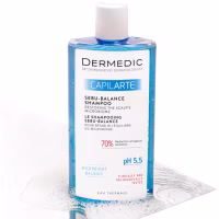 Шампунь Dermedic Capilarte Sebu-Balance Для жирного волосся Відновлення мікробіому шкіри голови 300 мл (5901643176945) - Image 3
