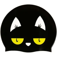 Шапка для плавання Aqua Speed Kiddie 142-07 60649 чорний, принт Діт OSFM (5905718606498) - 3