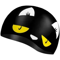 Шапка для плавання Aqua Speed Kiddie 142-07 60649 чорний, принт Діт OSFM (5905718606498) - 1