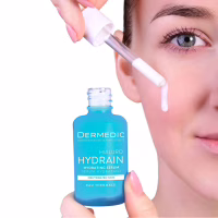 Сироватка для обличчя Dermedic Hydrain 3 Hialuro Зволожувальна для сухої шкіри обличчя, шиї та зони декольте 30 мл (5906739783199) - Image 4