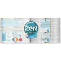 Туалетний папір Zen Premium Care Relaxing White 3 шари 8 рулонів (5944582100060) - 3