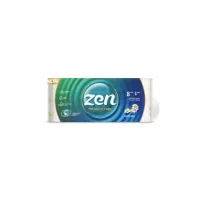 Туалетний папір Zen Premium Care Ocean SPA 3 шари 8 рулонів (5944582100077) - Зображення 1