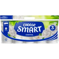 Туалетная бумага Smart Tissue Essential 3 слоя 10 рулонов (5944582100107) - Изображение 1