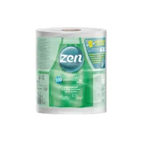 Паперові рушники Zen Professional Care 2 шари 770 відривів 100 м 1 рулон (5944582100312) - 1