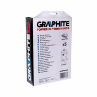 Мішок для пилососу Graphite мешки для полесоса 59G607, 5 шт (59G607-145) - Image 5
