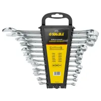 Ключ Sigma набір ріжково-накидних 12шт 6-22мм CrV head polished (6010201) - 1