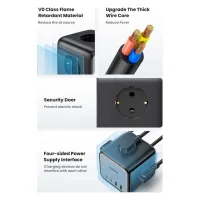 Зарядний пристрій Ugreen 4xUSB 65W DigiNest Cube (2хUSB-C+2xUSB-A) CD268 (60113) - 11