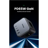 Зарядний пристрій Ugreen 4xUSB 65W DigiNest Cube (2хUSB-C+2xUSB-A) CD268 (60113) - 3