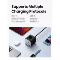 Зарядний пристрій Ugreen 4xUSB 65W DigiNest Cube (2хUSB-C+2xUSB-A) CD268 (60113) - 7