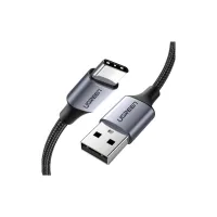 Дата кабель USB 2.0 AM to USB-C 0.5m 3A US288 black Ugreen (60125) - 1