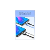 Дата кабель USB 2.0 AM to USB-C 1.5m US288 Aluminum Braid (Black) Ugreen (60127) - 5