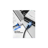 Дата кабель USB 2.0 AM to USB-C 1.5m US288 Aluminum Braid (Black) Ugreen (60127) - 7