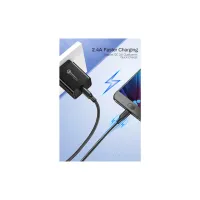 Дата кабель USB 2.0 AM to Micro 5P 0.25m 2A US289 black Ugreen (60134) - 5