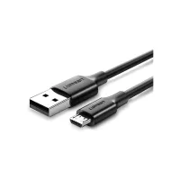 Дата кабель USB 2.0 AM to Micro 5P 0.25m 2A US289 black Ugreen (60134) - 1