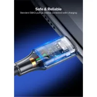 Дата кабель USB 2.0 AM to USB-C 3.0m 3.0A 18W US288 Space Gray Ugreen (60408) - 6