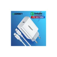 Зарядное устройство Ugreen USB-C PD20W CD137 white (60450) - Изображение 3