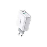 Зарядний пристрій Ugreen CD170 36W USB + Type-C Charger (White) (60468) - 1