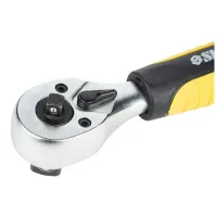 Тріскачка Sigma двостороння укорочена 1/4"-1/2" 145мм 72T CrV (6050251) - 2