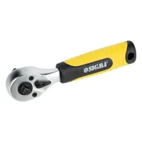 Тріскачка Sigma двостороння укорочена 1/4"-1/2" 145мм 72T CrV (6050251) - 3