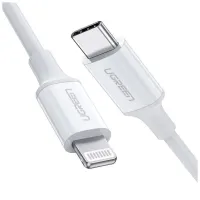 Дата кабель USB-C to Lightning 2.0m US1713A Nickel Plating ABS Shell White Ugreen (60749) - Изображение 1