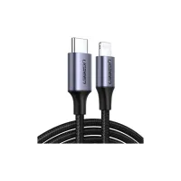Дата кабель USB-C to Lightning 1.0m 3A 60W US304 black Ugreen (60759) - Зображення 1