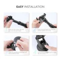 Універсальний автотримач Ugreen LP200 Gravity Phone Holder with Suction Cup Black (60990B) - Зображення 3