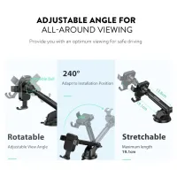 Універсальний автотримач Ugreen LP200 Gravity Phone Holder with Suction Cup Black (60990B) - Зображення 4