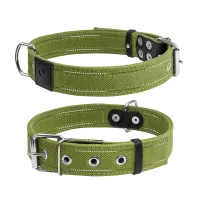 Ошейник для животных Collar Брезент двойной Ш 35 мм Д 51-63 см (6138) - Изображение 1