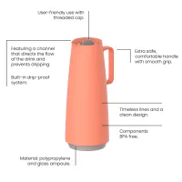 Термос Tramontina Exata 1 л Кораловий (61636/101) - 2