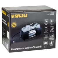 Автомобільний компресор Sigma 12В, 300Вт, 60л/мин, 10бар (6170281) - Зображення 10