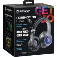 Навушники Defender FreeMotion B400 LED Bluetooth Black (63400) - 8