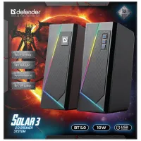 Акустична система Defender Solar 3 Bluetooth Light USB Black (65103) - 4