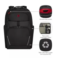 Рюкзак для ноутбука Wenger 17" New Icons, Meteor, Black (653188) - 4