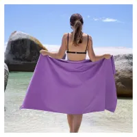 Туристичний рушник Naturehike Fitness NH20FS009 антибактеріальний 100 х 30 фіолетовий (6927595750117) - 2