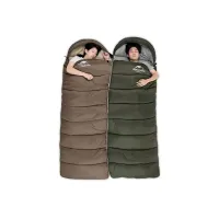 Спальний мішок Naturehike з капюшоном U250 NH20MSD07 (6°C) лівий, коричневий (6927595767207-L) - 2